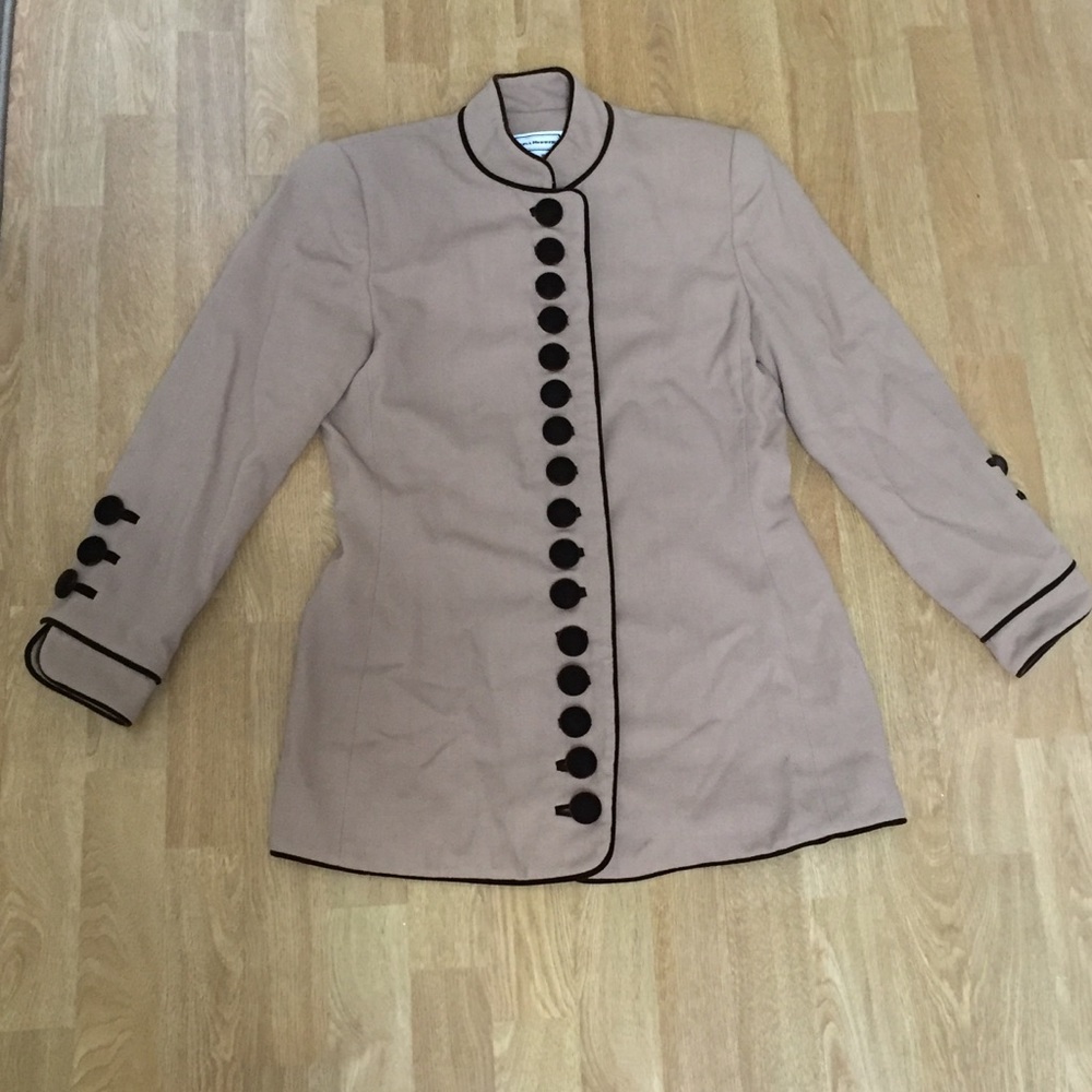 carolina herrera 8 Top Blazer Wool Button Jacket